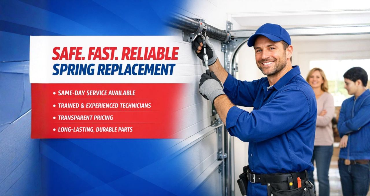 reliable spring garage door replacemnt