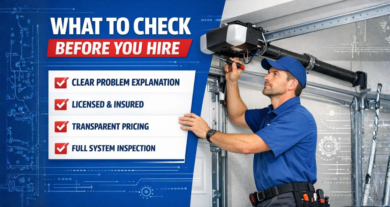  requirements of garagedoor hire experts