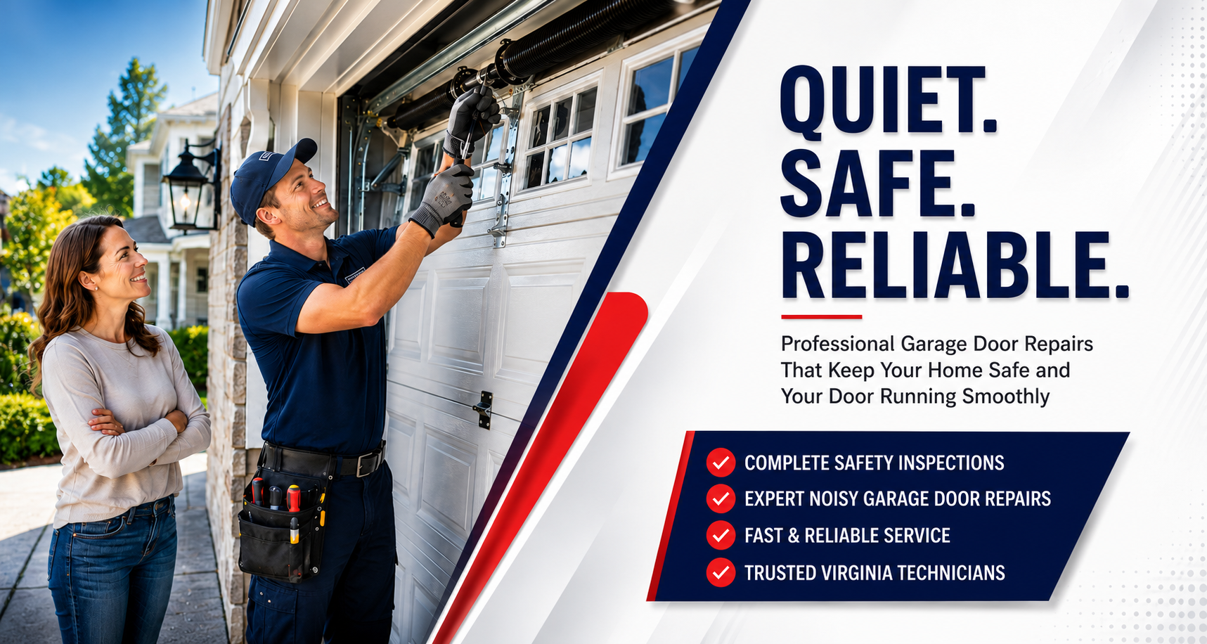 Professional garage door repair services