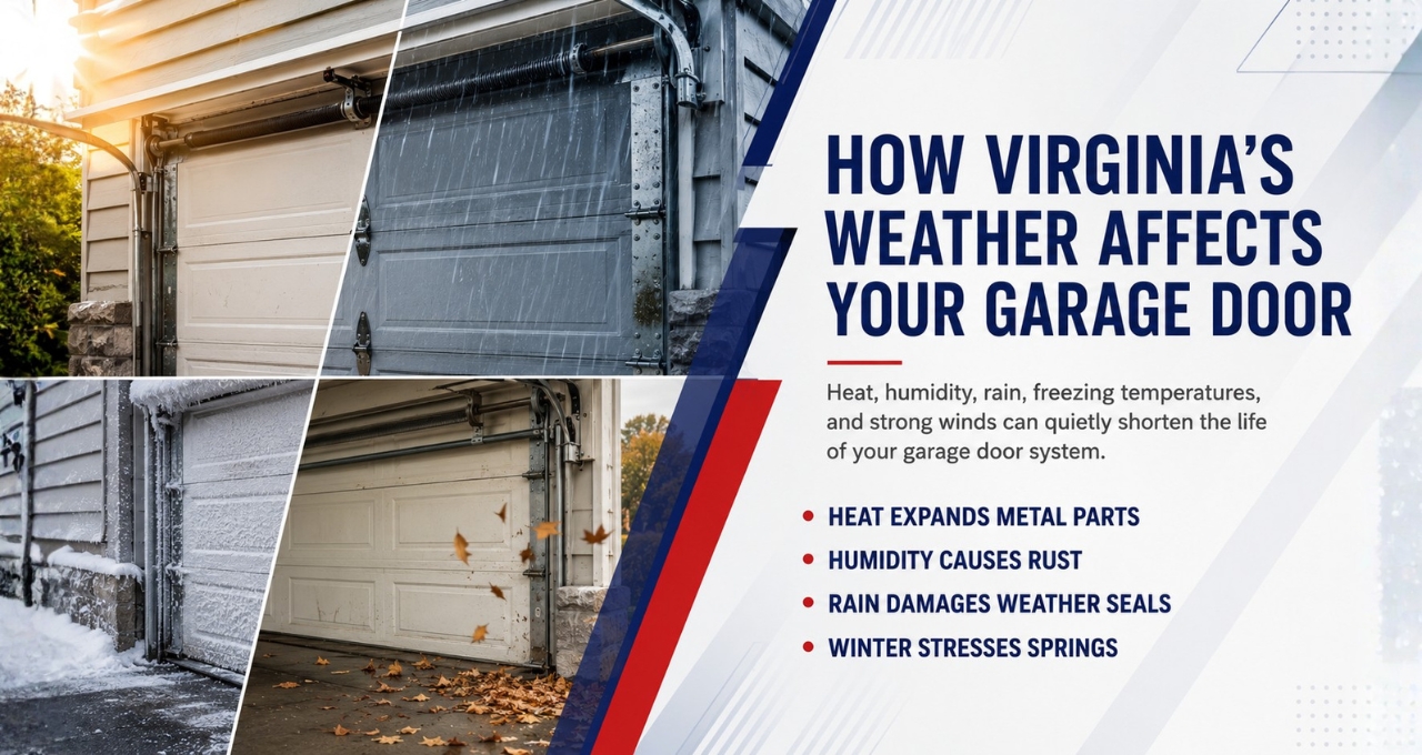 Weather effects of Virginia Garage Door
